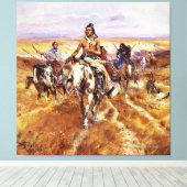 Toile "Quand les plaines étaient siennes" par Charles M  (Insitu (Plancher de Bois))