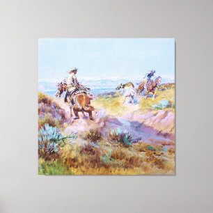 Toile « Quand les vaches étaient sauvages » de Charles M