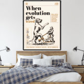 Toile Quand l'évolution est câblée, les Grands Danois so (Insitu(Chambre))
