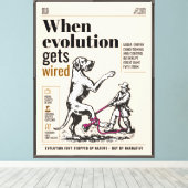 Toile Quand l'évolution est câblée, les Grands Danois so (Insitu (Plancher de Bois))