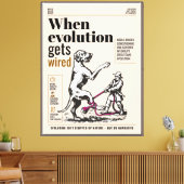 Toile Quand l'évolution est câblée, les Grands Danois so (Insitu(Salon))