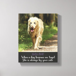 Toile Quand un chien devient et Angel Female Chien