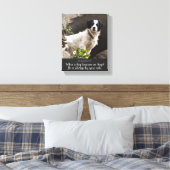 Toile Quand un chien devient et Angel mâle chien (Insitu(Chambre))