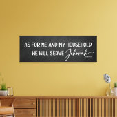 Toile Quant à moi et ma maison sur Chalkboard (Insitu(Salon))