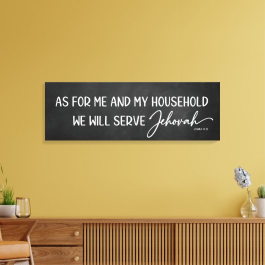 Toile Quant à moi et ma maison sur Chalkboard (Insitu(Salon))