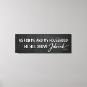 Toile Quant à moi et ma maison sur Chalkboard (Recto)