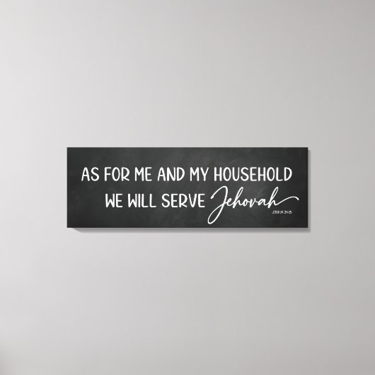 Toile Quant à moi et ma maison sur Chalkboard (Recto)