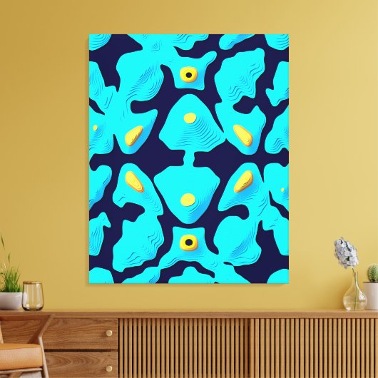 Toile Quantum Floral Pattern Design (Insitu(Salon))