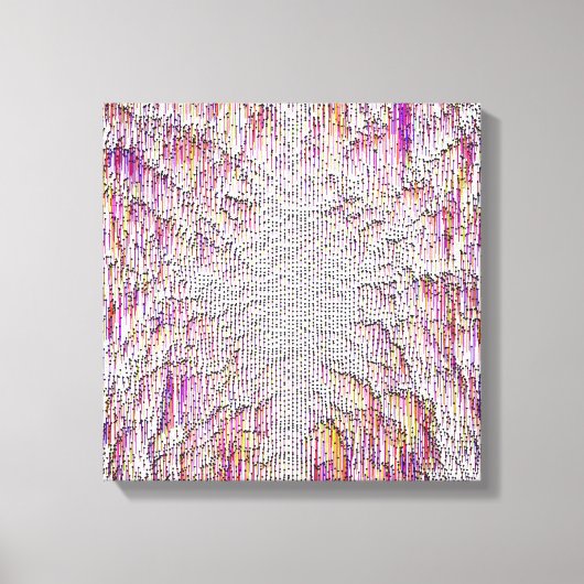 Toile Quantum Physics Colorful Design  (Recto)