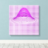 Toile Quantum Physics Moire Floral Pattern  (Insitu (Plancher de Bois))