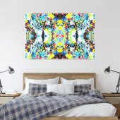 Toile Quantum Selfie de la planète Terre 60x40 (Insitu(Chambre))