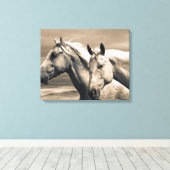 Toile Quart De Chevaux Sur Les Prairies Canadiennes (Insitu (Plancher de Bois))