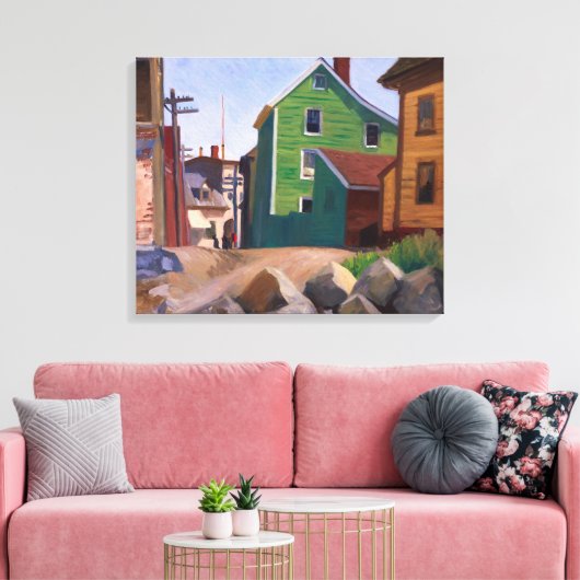 Toile Quartier italien, Gloucester | Edward Hopper | (Insitu(Salon))