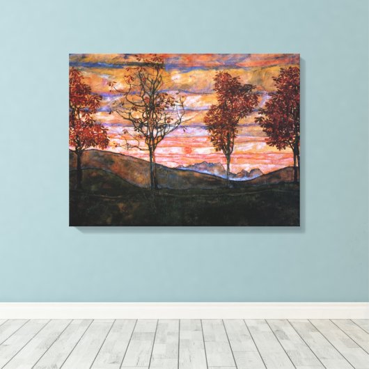 Toile Quatre arbres (Insitu (Plancher de Bois))