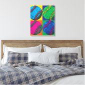 Toile Quatre balles de baseball de différentes couleurs (Insitu(Chambre))