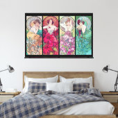 Toile Quatre Bijoux, Alphonse Mucha (Insitu(Chambre))