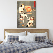 Toile Quatre chats dans différentes poses illustrant le (Insitu(Chambre))