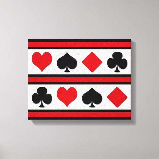 Toile Quatre combinaisons de cartes (Recto)
