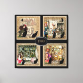 Toile Quatre fois Anton Pieck (Recto)