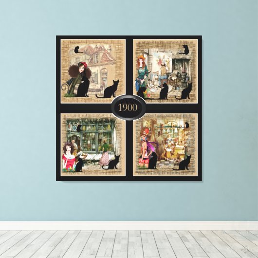 Toile Quatre fois Anton Pieck (Insitu (Plancher de Bois))