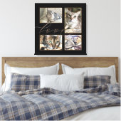 Toile Quatre Photos pour animaux de compagnie Collage Lo (Insitu(Chambre))