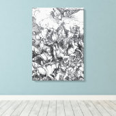 Toile Quatre pilotes de l'Apocalypse - Albrecht Durer (Insitu (Plancher de Bois))
