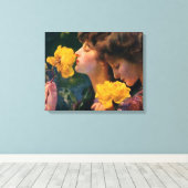 Toile Quatre Roses par Franz Dvorak (Insitu (Plancher de Bois))