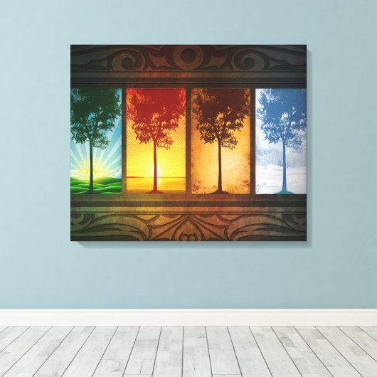 Toile Quatre saisons (Insitu (Plancher de Bois))