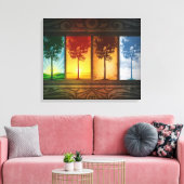 Toile Quatre saisons (Insitu(Salon))