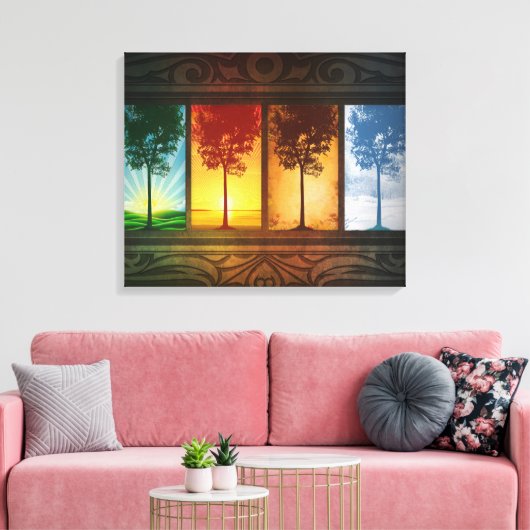 Toile Quatre saisons (Insitu(Salon))