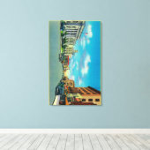 Toile Quatrième rue à Père Noël Rosa, CASanta Rosa, CA (Insitu (Plancher de Bois))