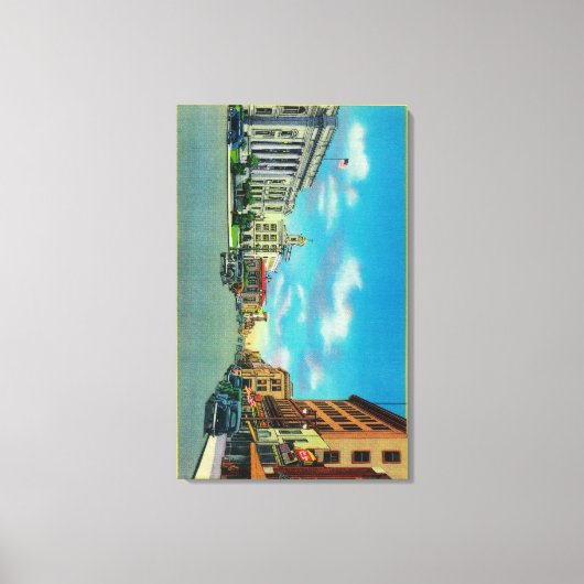 Toile Quatrième rue à Père Noël Rosa, CASanta Rosa, CA (Recto)