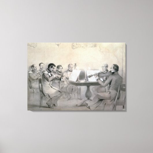 Toile Quatuor du compositrice comte A. F. Lvov, 1840 (Recto)