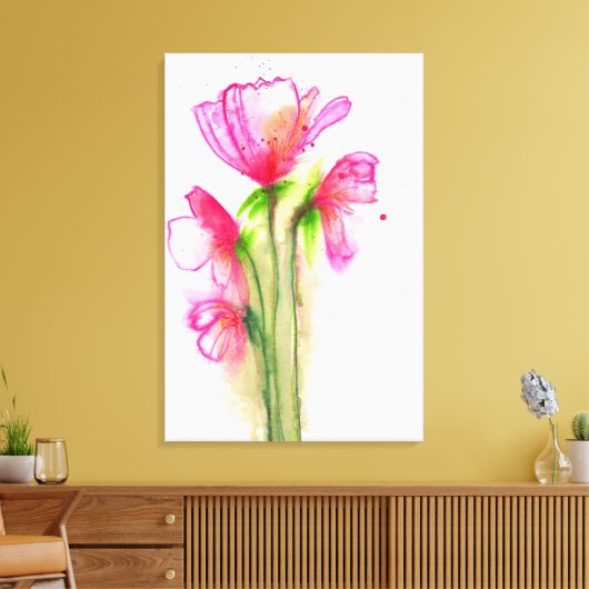 Toile Quatuor rose (Insitu(Salon))