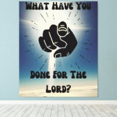 Toile Qu'Avez-Vous Fait Pour Le Seigneur ? Peinture mura (Insitu (Plancher de Bois))