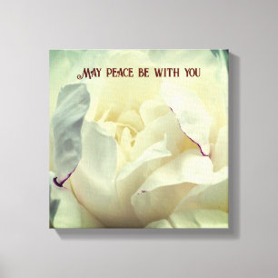 Toile Que la paix soit avec vous Peony Inspiration
