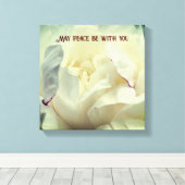 Toile Que la paix soit avec vous Peony Inspiration (Insitu (Plancher de Bois))