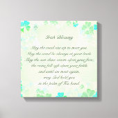 Toile "Que la route monte..." Irish Bless Antique (Recto)