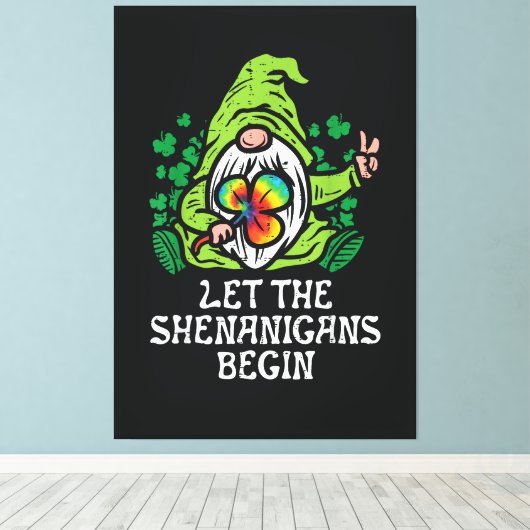 Toile Que les Shenanigans commencent (Insitu (Plancher de Bois))