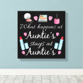 Toile Que se passe-t-il chez Auntie's (Insitu (Plancher de Bois))