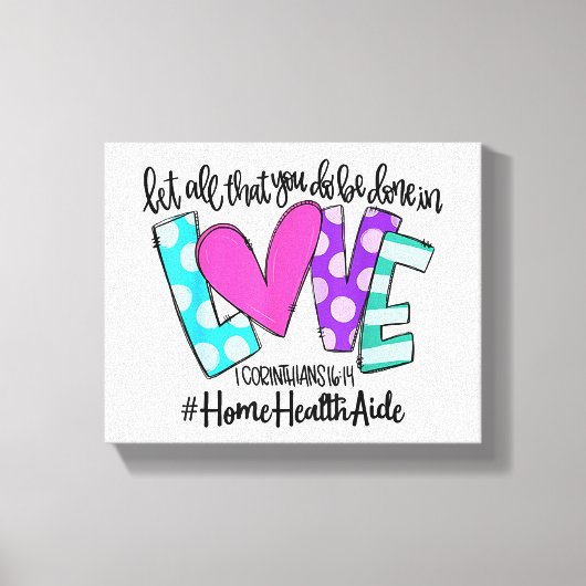 Toile Que Tout Ce Que Vous Faites Soit Fait Dans L'Amour (Recto)