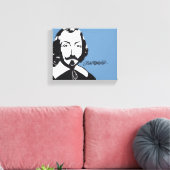 Toile Québec Samuel de Champlain 1608 Signature Français (Insitu(Salon))