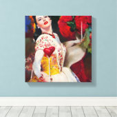 Toile Queen of Hearts AI Génération de peinture (Insitu (Plancher de Bois))