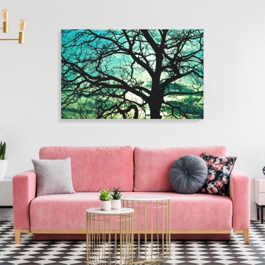 Toile Quelle est la jalousie de la lune ? (Insitu(Salon))