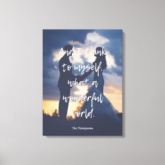 Toile Quelle merveilleuse photo du monde (Recto)