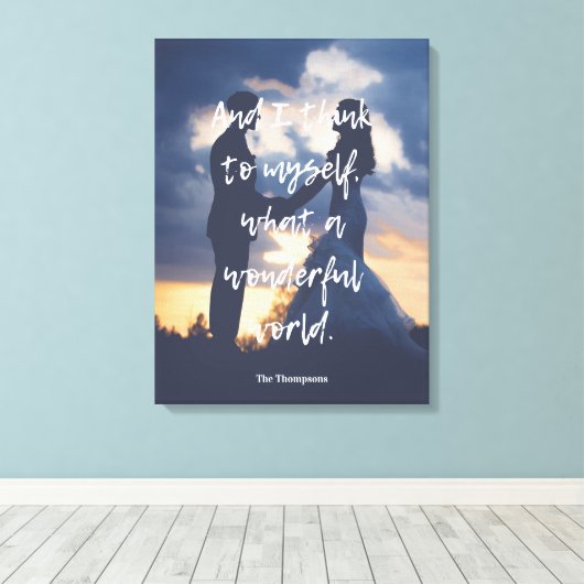 Toile Quelle photo de monde merveilleux (Insitu (Plancher de Bois))