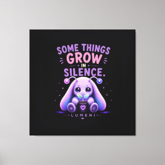 Toile Quelque chose grandit dans le silence