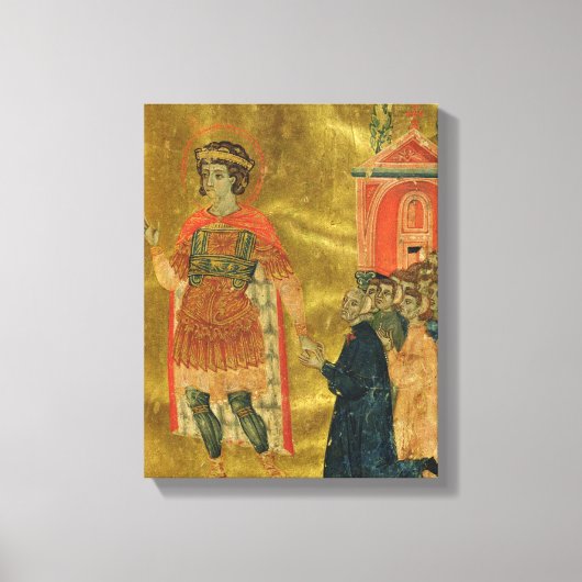 Toile Quelques frères priant pour Saint Théodore (Recto)