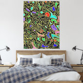 Toile Qu'est-ce 1 (Insitu(Chambre))