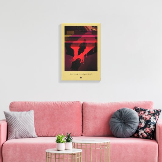 Toile Qu'est-ce qu'une coupe vide ? (Insitu(Salon))